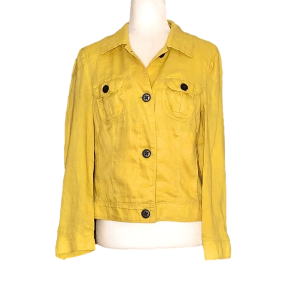 Zaffiri mustard linen jacket